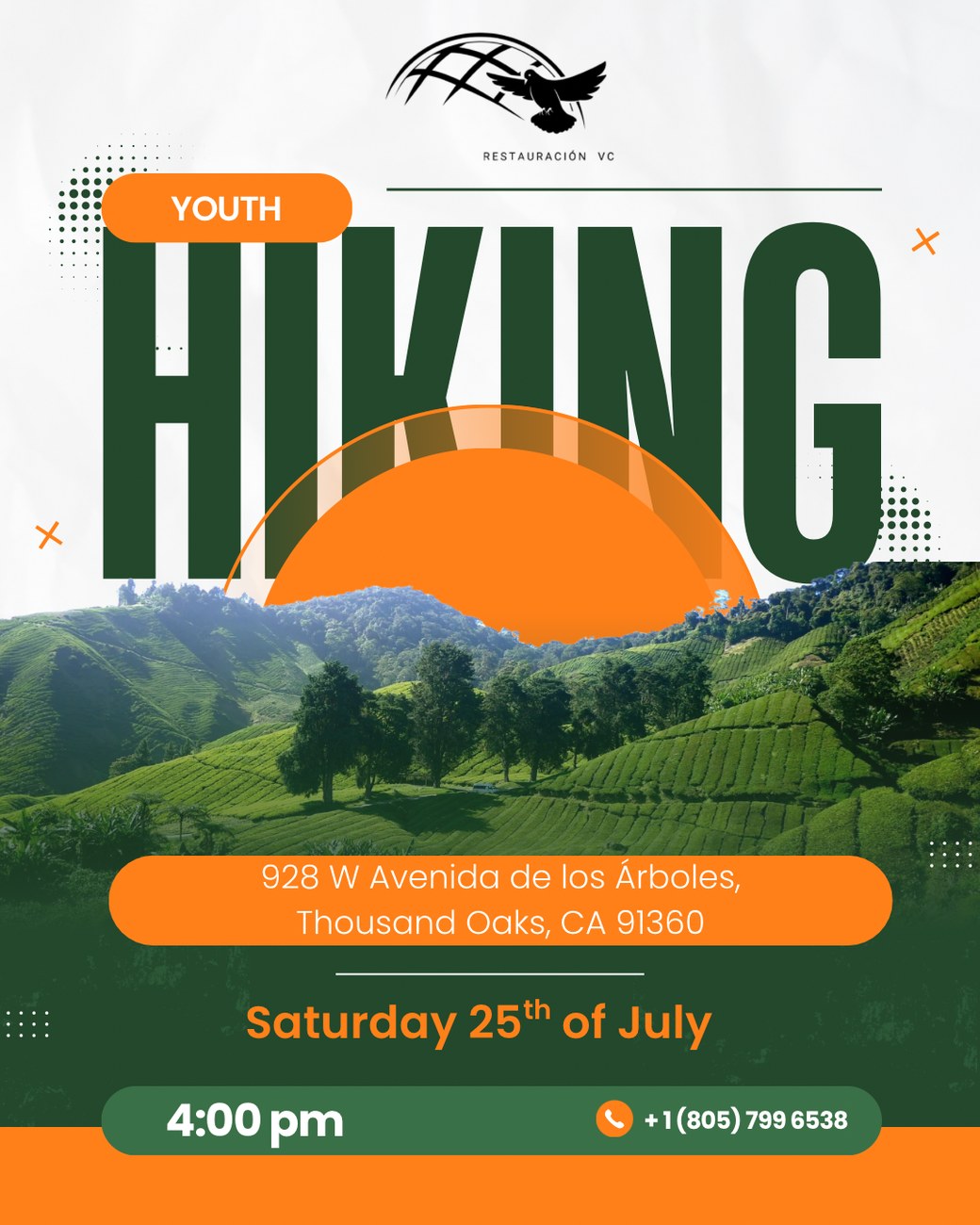 Youth Hiking — Sábado 25 de julio, 4:00 PM — Thousand Oaks, CA