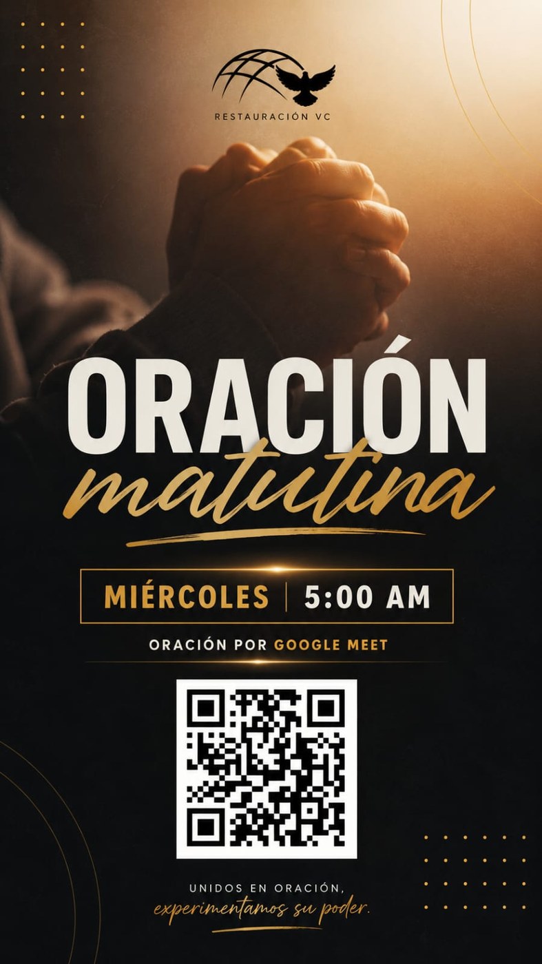 Oración Matutina — Miércoles 5:00 AM por Google Meet